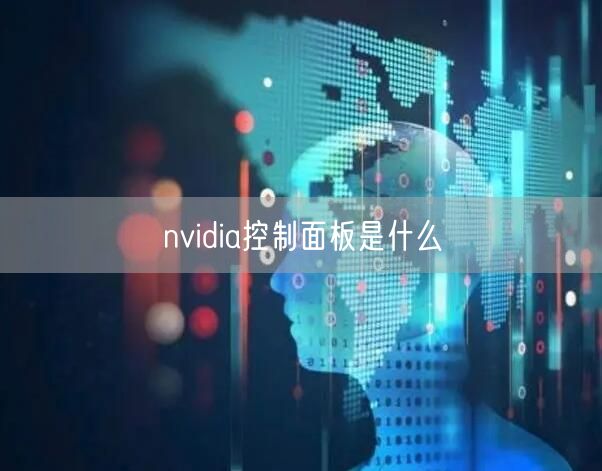 nvidia控制面板是什么