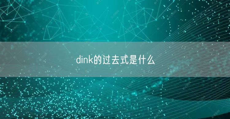 dink的过去式是什么