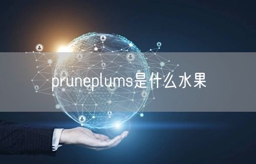 pruneplums是什么水果