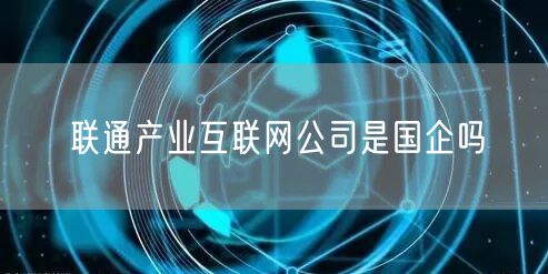 联通产业互联网公司是国企吗