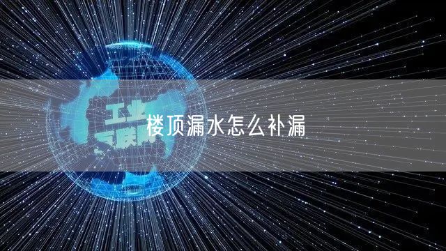 楼顶漏水怎么补漏