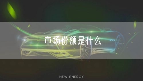 市场份额是什么
