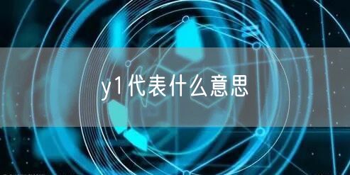 y1代表什么意思