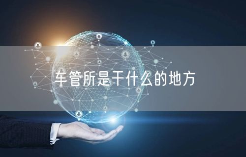 车管所是干什么的地方