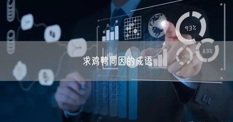 求鸡鸭同因的成语