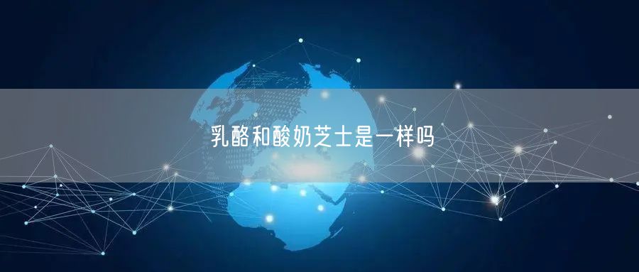 乳酪和酸奶芝士是一样吗 乳酪和酸奶芝士是一样吗