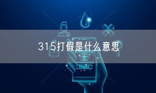 315打假是什么意思