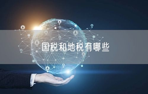 国税和地税有哪些