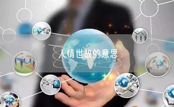 人情世故的意思