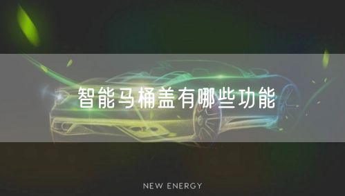 智能马桶盖有哪些功能
