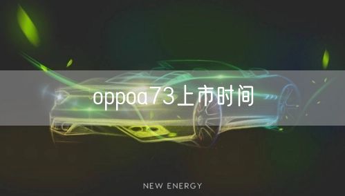 oppoa73上市时间
