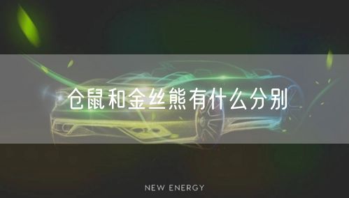 仓鼠和金丝熊有什么分别 仓鼠和金丝熊有什么分别