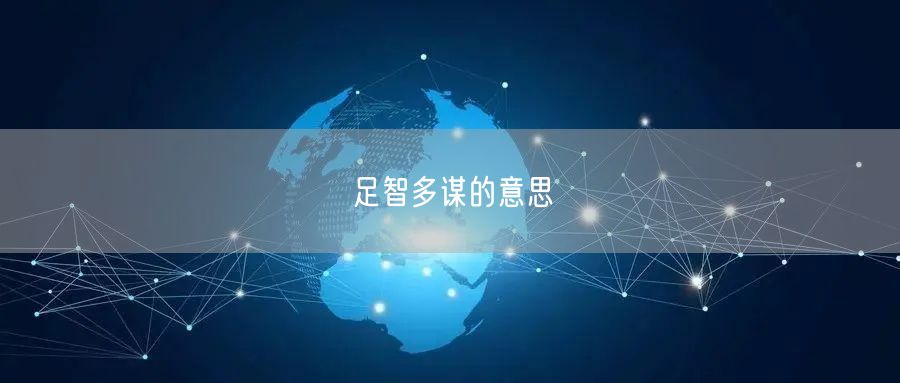 足智多谋的意思
