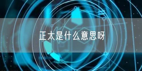正太是什么意思呀 正太是什么意思呀