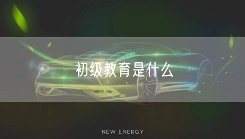 初级教育是什么